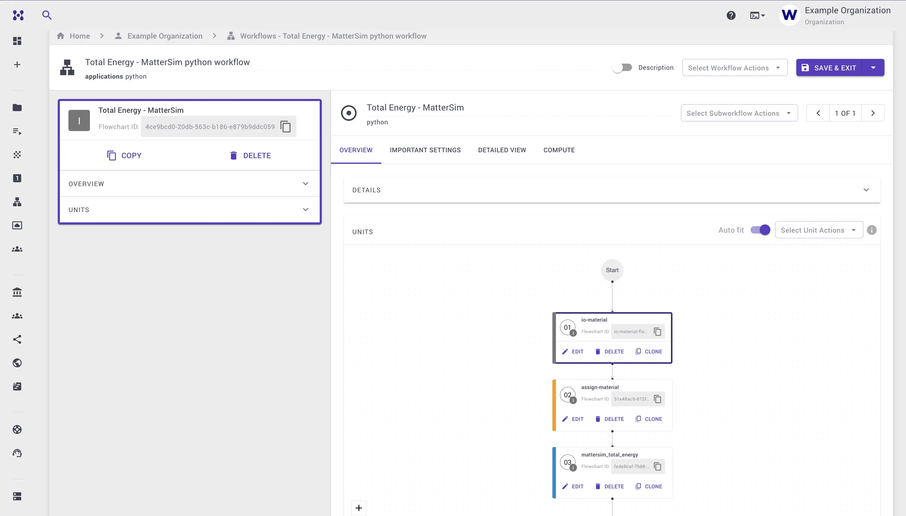 MatterSim workflow units